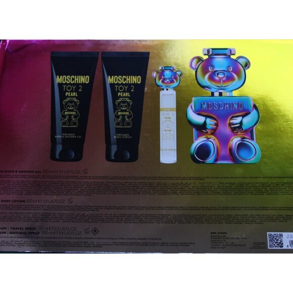 Moschino Toy 2 Pearl Eau De Parfum (4) Piece Set 100ml Full Size BNIB $101 MSRP - Picture 3 of 7